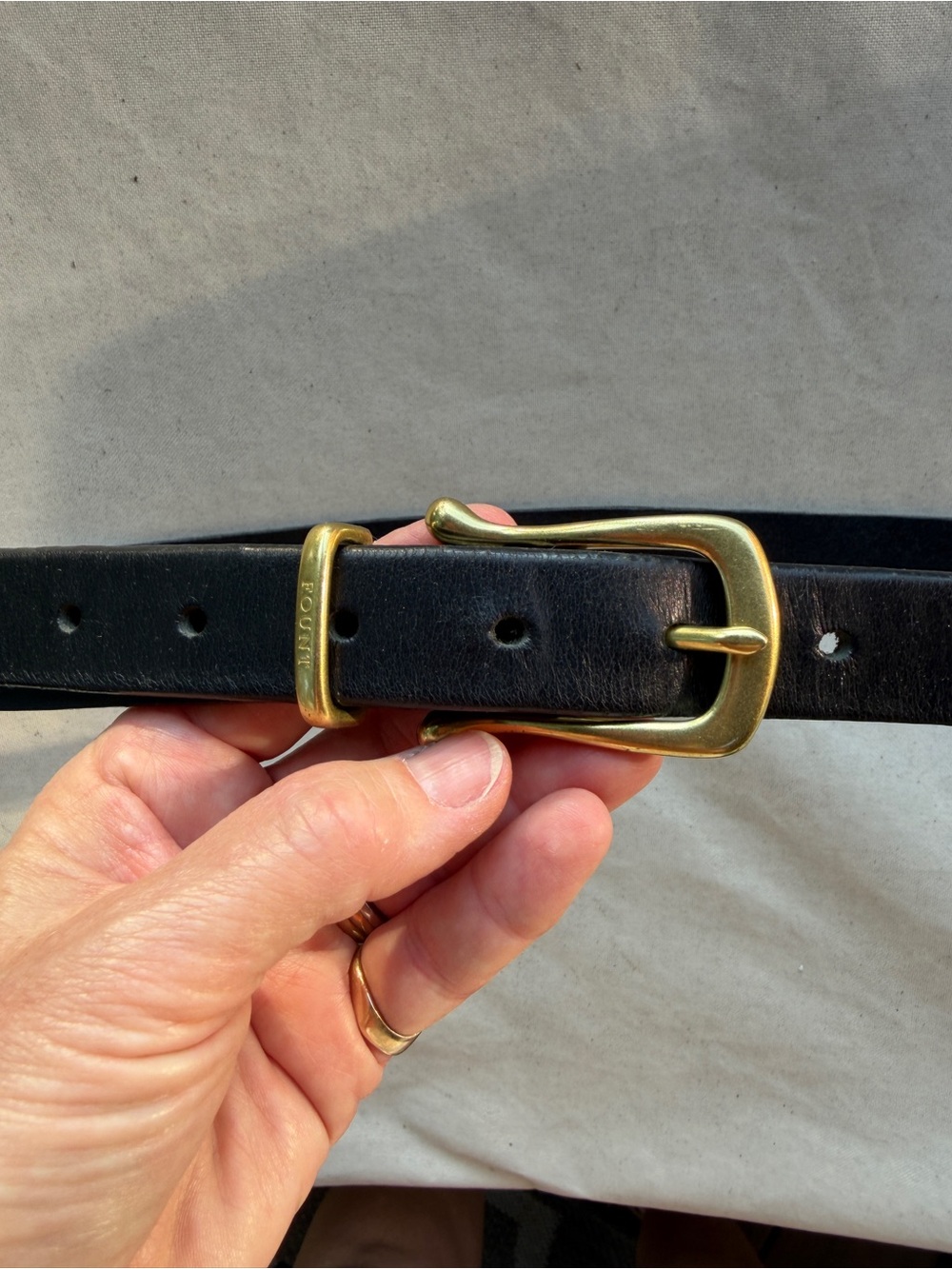 Fount signature belt black size 41 in great used condition